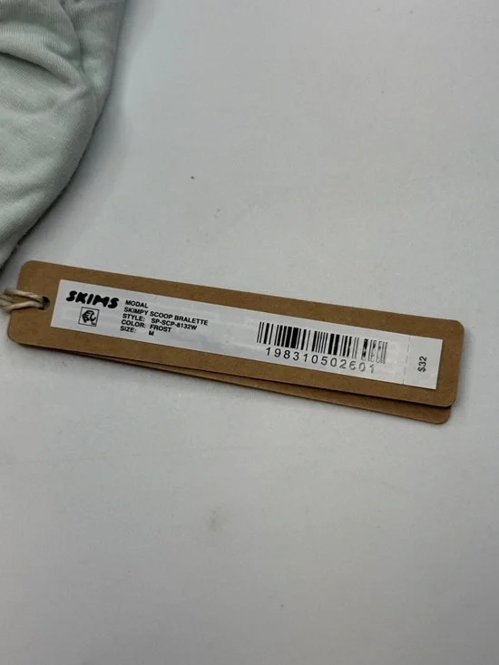 SKIMS  modal skimpy scoop bralette - Frost- Size Medium - Picture 4 of 6